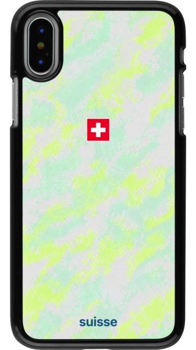iPhone X / Xs Case Hülle - Schweiz Away 2026 personalisierbares Fussballtrikot