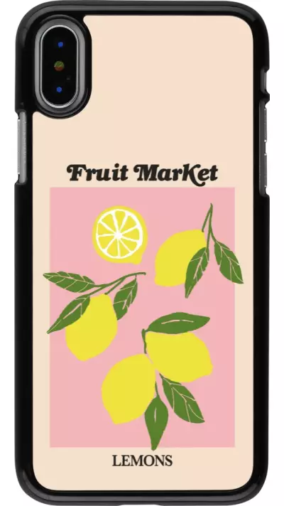 iPhone X / Xs Case Hülle - Fruit market lemons 2026