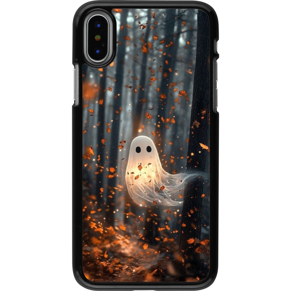 iPhone X / Xs Case Hülle - Halloween 2025 Ghost in the forest