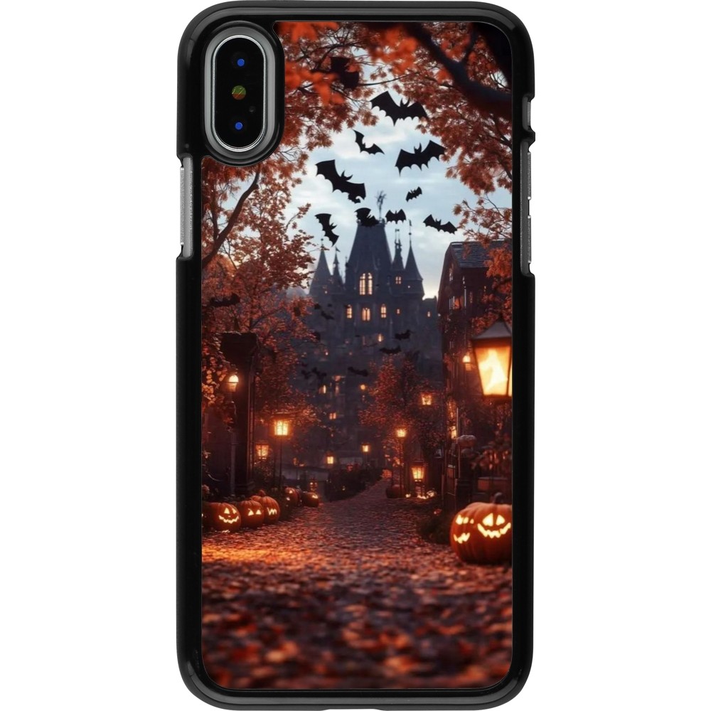 iPhone X / Xs Case Hülle - Halloween 2025 Haunted house