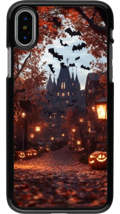 iPhone X / Xs Case Hülle - Halloween 2025 Haunted house