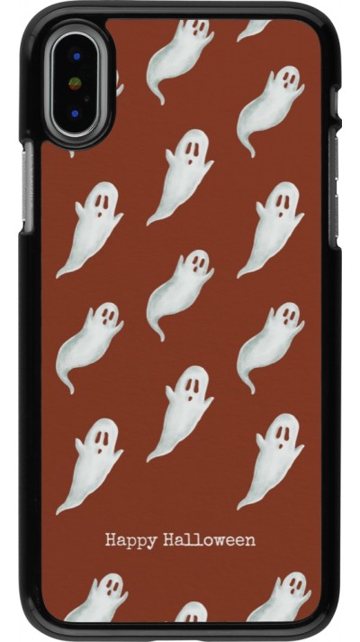 iPhone X / Xs Case Hülle - Halloween 2025 Pattern of ghosts