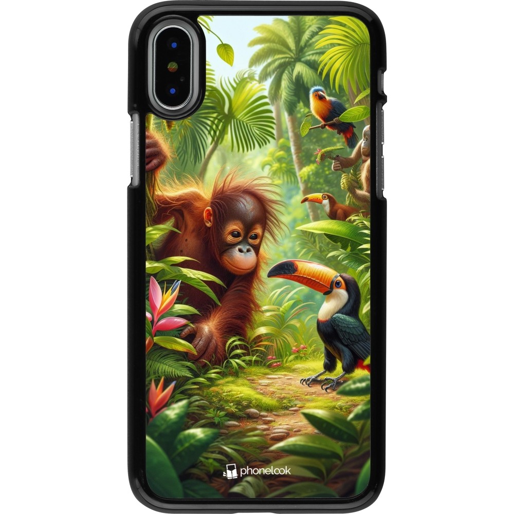 iPhone X / Xs Case Hülle - Tropischer Dschungel Tayrona