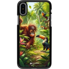 iPhone X / Xs Case Hülle - Tropischer Dschungel Tayrona
