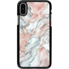 iPhone X / Xs Case Hülle - Rosa Leuchtender Marmor