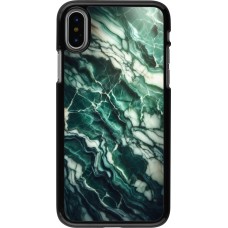 iPhone X / Xs Case Hülle - Majestätischer grüner Marmor