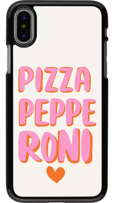iPhone X / Xs Case Hülle - Pizza pepperoni 2026