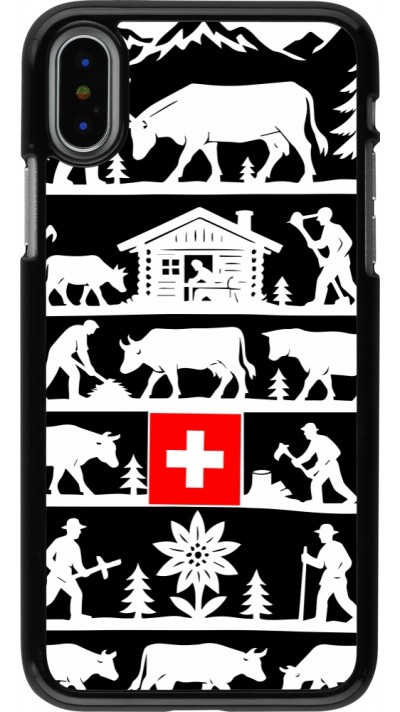 iPhone X / Xs Case Hülle - Poya Schweiz 1 schwarz