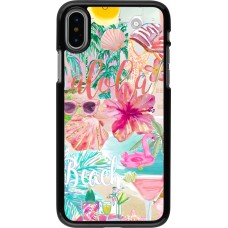 iPhone X / Xs Case Hülle - Preppy Collage Aloha