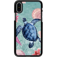 iPhone X / Xs Case Hülle - Preppy Turtle