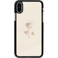 iPhone X / Xs Case Hülle - Rosa Sand Minimalistisch