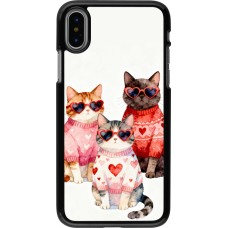 iPhone X / Xs Case Hülle - Saint Valentines Day 26 Cat Love