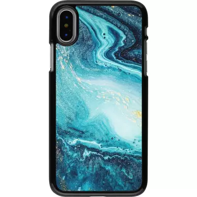 Hülle iPhone X / Xs - Sea Foam Blue