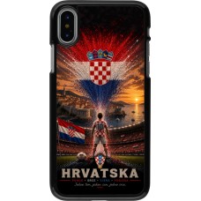 iPhone X / Xs Case Hülle - Fussball Kroatien splash 2026
