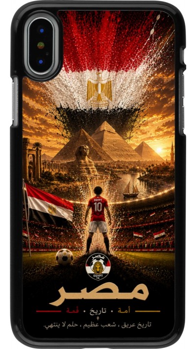 iPhone X / Xs Case Hülle - Fussball Ägypten splash 2026