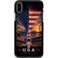iPhone X / Xs Case Hülle - Fussball Vereinigten Staaten splash 2026