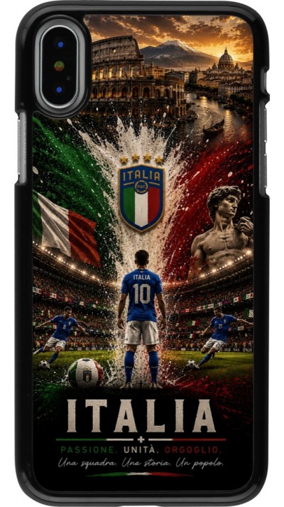 iPhone X / Xs Case Hülle - Fussball Italien splash 2026