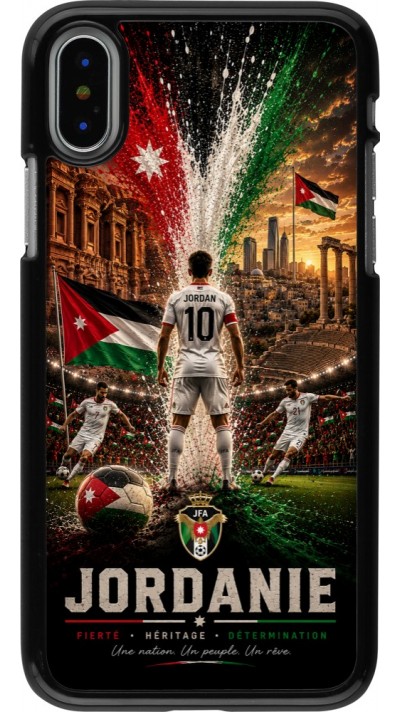 iPhone X / Xs Case Hülle - Fussball Jordanien splash 2026