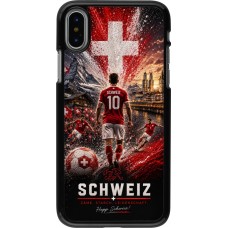 iPhone X / Xs Case Hülle - Fussball Schweiz splash 2026