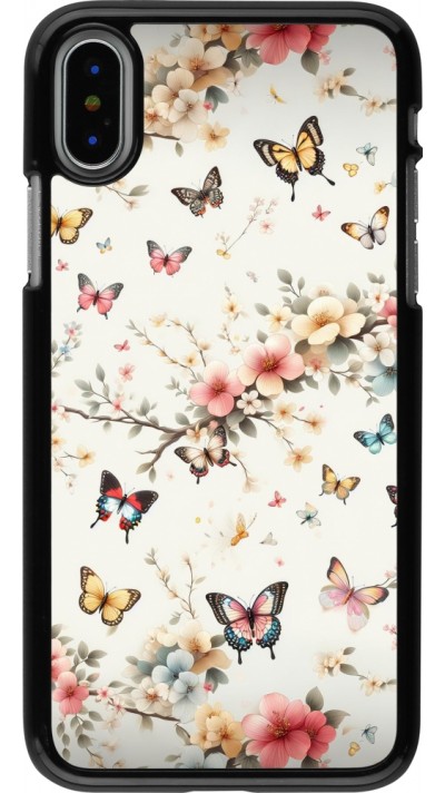 Coque iPhone X / Xs - Spring 25 Papillons Légers
