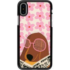 iPhone X / Xs Case Hülle - Dog with newspaper 2026