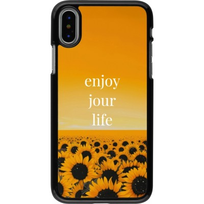 iPhone X / Xs Case Hülle - Summer 2025 Enjoy your life