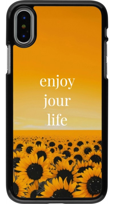 iPhone X / Xs Case Hülle - Summer 2025 Enjoy your life