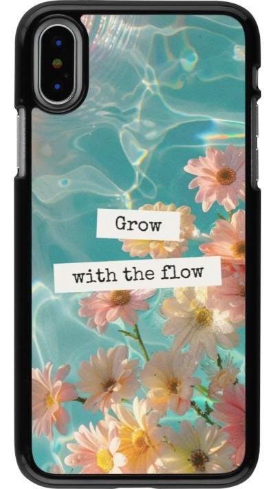 iPhone X / Xs Case Hülle - Summer 2025 Grow with the flow
