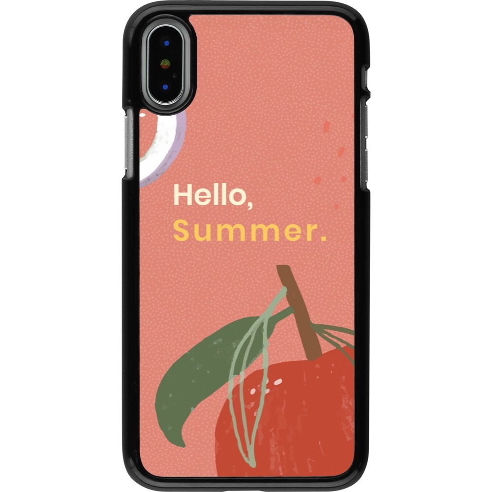 iPhone X / Xs Case Hülle - Summer 2025 Hello summer
