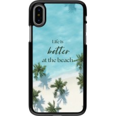 iPhone X / Xs Case Hülle - Summer 2025 Life is better at the beach