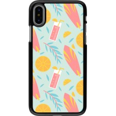 iPhone X / Xs Case Hülle - Summer 2025 Pattern citron