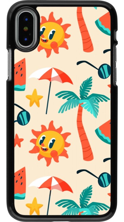 iPhone X / Xs Case Hülle - Summer 2025 Pattern soleil