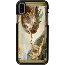 iPhone X / Xs Case Hülle - Kunstbild - Die Erschaffung Adams - Michelangelo
