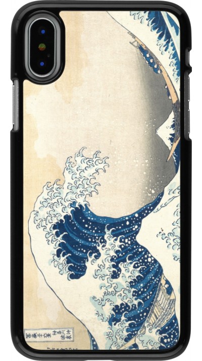 iPhone X / Xs Case Hülle - Kunstbild - Die große Welle vor Kanagawa - Hokusai