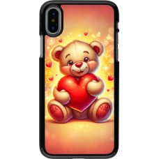 iPhone X / Xs Case Hülle - Valentin 2024 Teddy Liebe