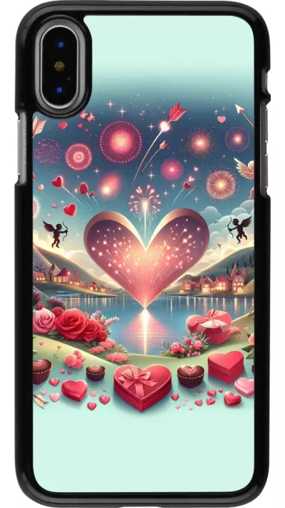 iPhone X / Xs Case Hülle - Valentin 2025 Schick