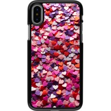 iPhone X / Xs Case Hülle - Valentin 2025 Konfetti