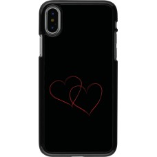 iPhone X / Xs Case Hülle - Valentine 2023 attached heart