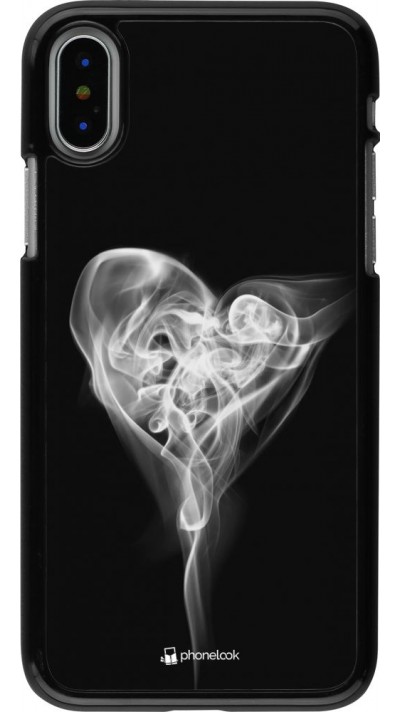 Coque iPhone X / Xs - Valentine 2022 Black Smoke