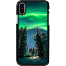 iPhone X / Xs Case Hülle - Winter 22 Northern Lights