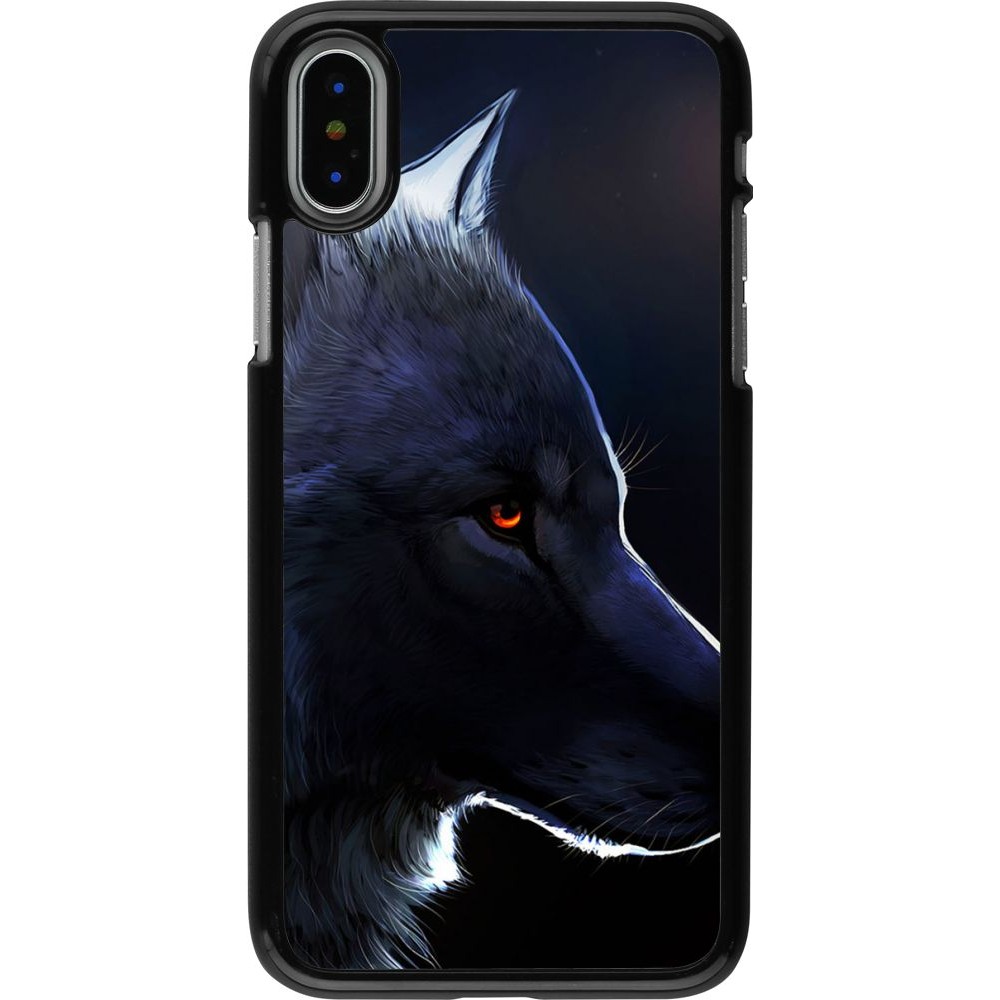 Hülle iPhone X / Xs - Wolf Shape