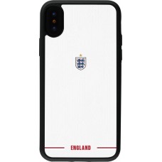iPhone X / Xs Case Hülle - Silikon schwarz England 2026 personalisierbares Fussballtrikot