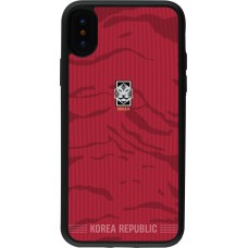iPhone X / Xs Case Hülle - Silikon schwarz Südkorea 2026 personalisierbares Fussballtrikot