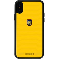 iPhone X / Xs Case Hülle - Silikon schwarz Ecuador 2026 personalisierbares Fussballtrikot
