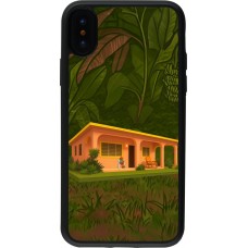 iPhone X / Xs Case Hülle - Silikon schwarz Benitos house DTMF