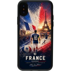 iPhone X / Xs Case Hülle - Silikon schwarz Fussball Frankreich splash 2026