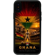 iPhone X / Xs Case Hülle - Silikon schwarz Fussball Ghana splash 2026