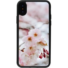 iPhone X / Xs Case Hülle - Silikon schwarz Cherry tree 2026
