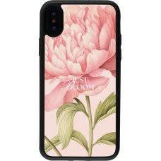 iPhone X / Xs Case Hülle - Silikon schwarz Just Bloom 2026