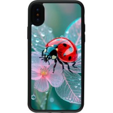 Coque iPhone X / Xs - Silicone rigide noir Ladybird in bloom 2026